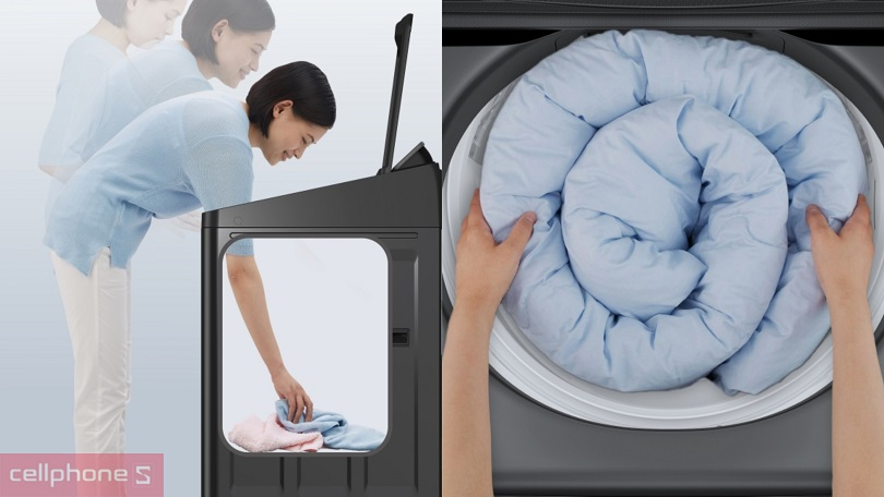 Thiết kế của máy giặt Panasonic Inverter 10.5kg NA-FD105V3BV