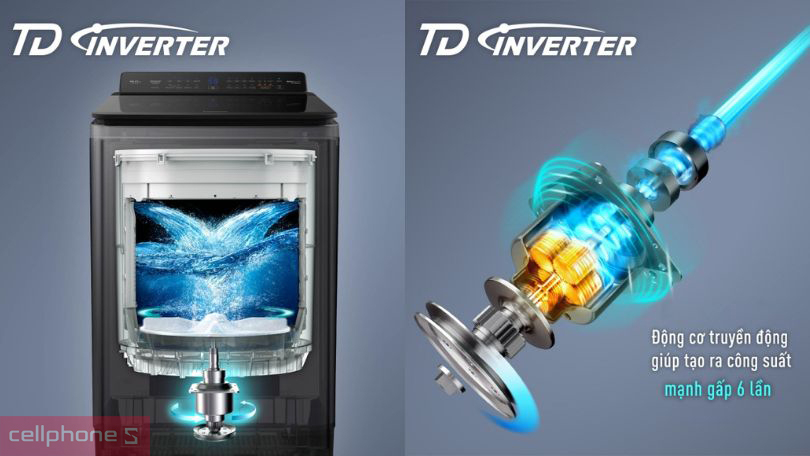 Công nghệ giặt hiện đại của máy giặt Panasonic Inverter 12.5KG NA-FD125V1BV