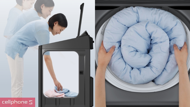 Thiết kế máy giặt Panasonic Inverter 14.5kg NA-FD290CEBV