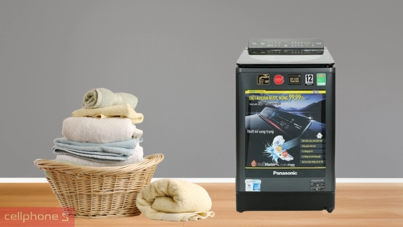Máy giặt Panasonic Inverter 14kg NA-FD14V1BRV - Giặt nhanh, sạch khuẩn, tiết kiệm thời gian