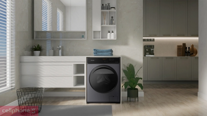 Thiết kế máy giặt Panasonic Inverter 9kg NA-V90FA1LVT