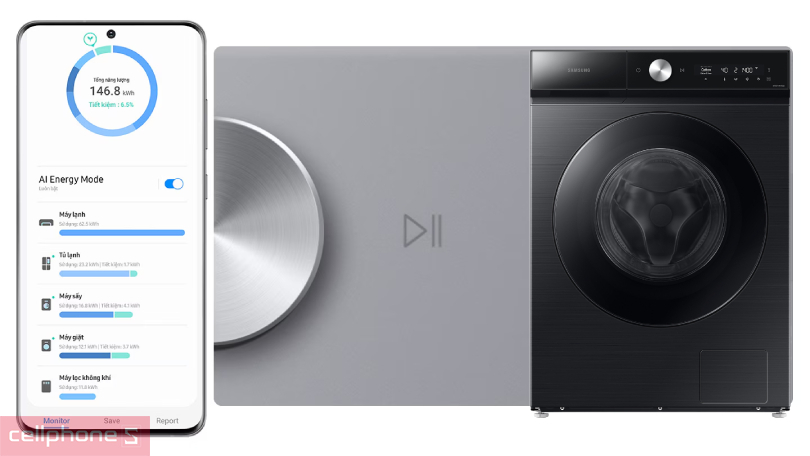 Hướng dẫn kết nối máy giặt Samsung Bespoke 14kg Inverter WW14BB944DGBSV với điện thoại