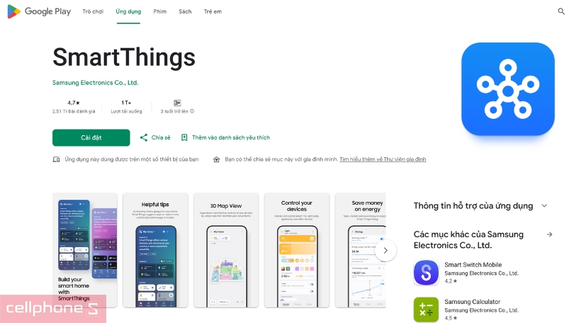 Hướng dẫn kết nối máy giặt Samsung Ecobubble Inverter 17kg WA17CG6442BDSV với điện thoại