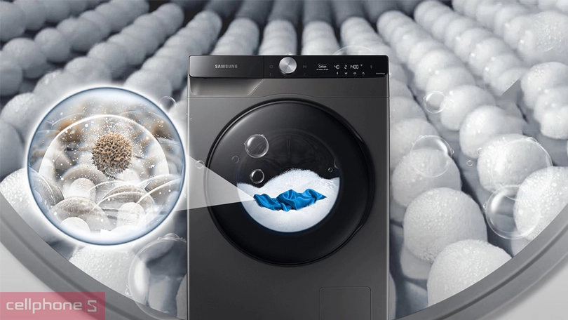 Hiệu suất của máy giặt Samsung Inverter 10kg WW10TP44DSB/SV