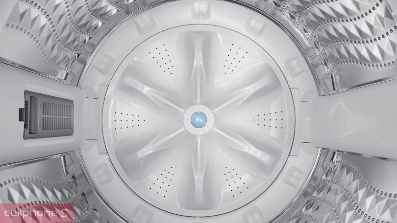 Thiết kế, khối lượng giặt của máy giặt Samsung Inverter 12kg WA12CG5745BVSV