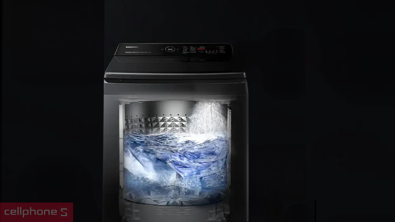 Công nghệ giặt hiện đại của máy giặt Samsung Inverter 12kg WA12CG5745BVSV