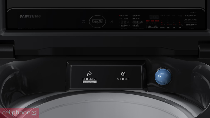 Chế độ giặt và khả năng điều khiển của máy giặt Samsung Inverter 12kg WA12CG5745BVSV