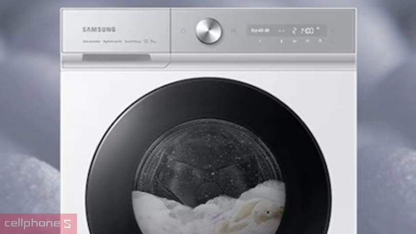 Hiệu suất máy giặt Samsung Inverter 12Kg WW12CB944DGBSV
