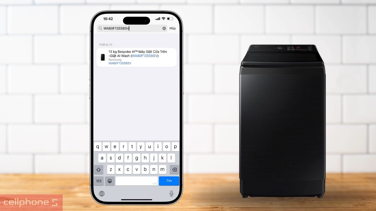 Hướng dẫn kết nối với máy giặt Samsung Inverter 13kg WA80F13S5BSV chi tiết 