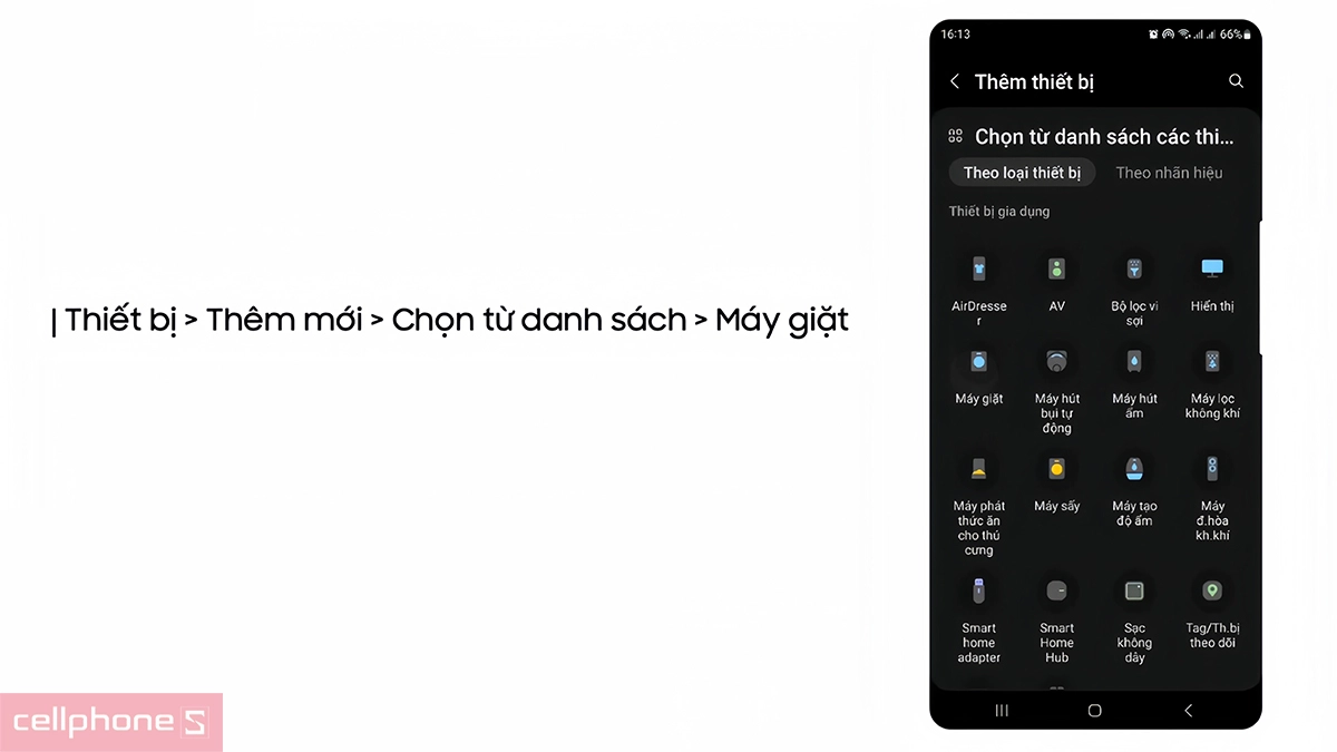 Hướng dẫn kết nối máy giặt Samsung Inverter 15KG (WA80F15S5CSV) với ứng dụng SmartThings