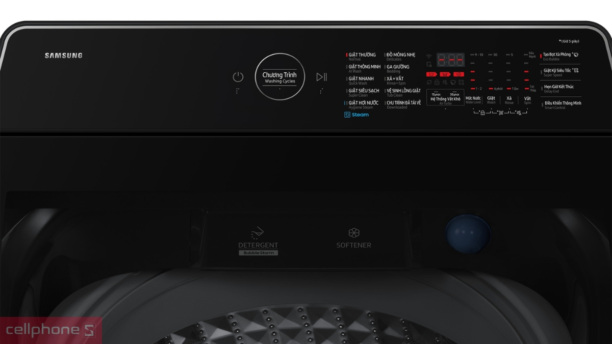 Đa dạng tiện ích thông minh của máy giặt Samsung Inverter 21kg (WA80F21B9BSV)