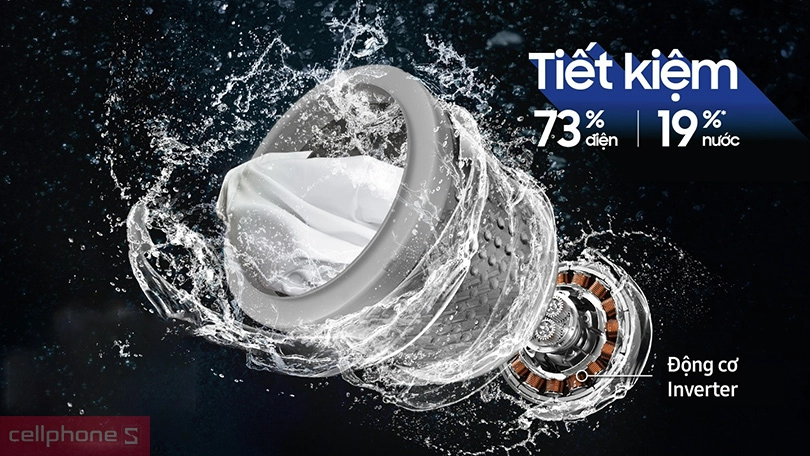 Chương trình giặt máy giặt Samsung Inverter 9.5kg WA95CG4545BDSV