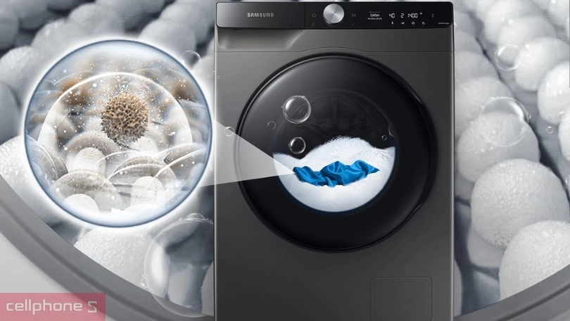 Độ ồn, điện năng tiêu thụ của máy giặt sấy Samsung Inverter 11kg WD11T734DBX/SV