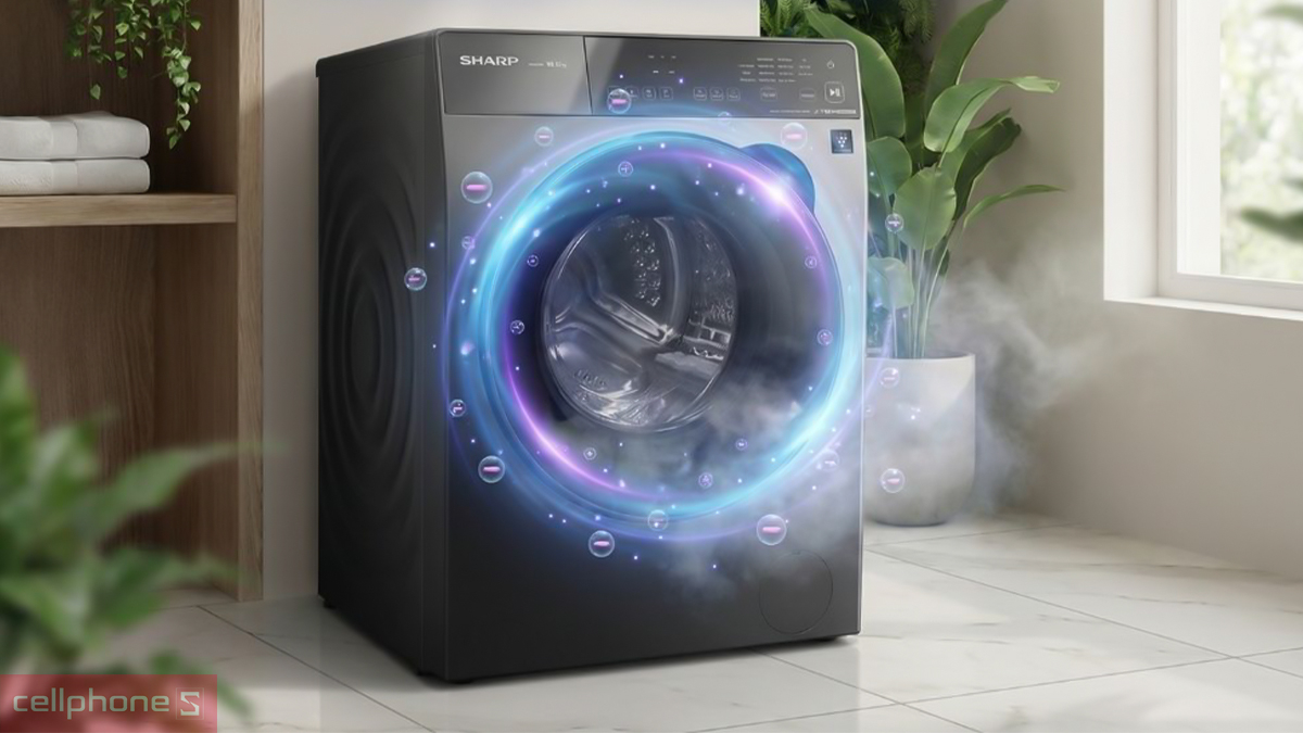 Máy giặt Sharp lồng ngang (cửa trước)