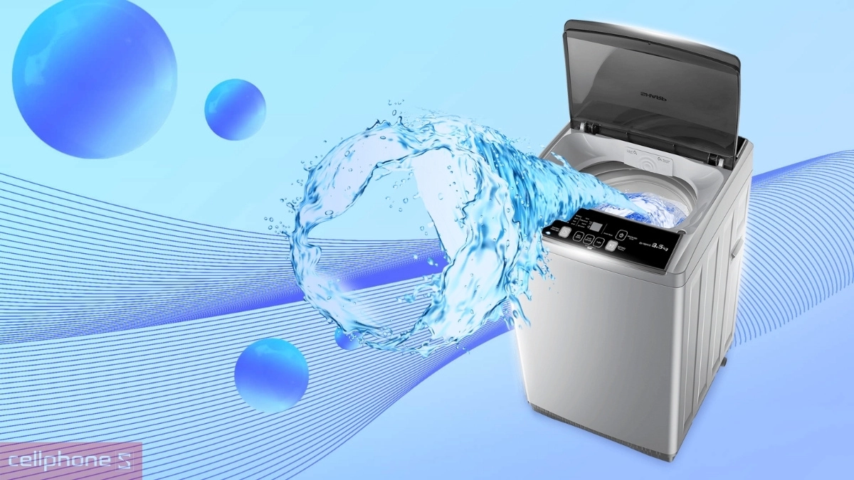 Máy giặt Sharp 7.5kg ES-Y75HV-S có công nghệ giặt Fuzzy Logic