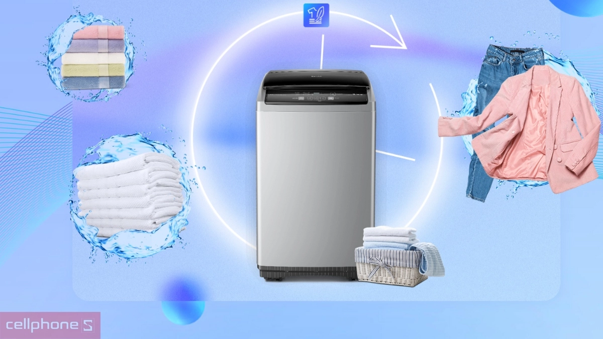 Tính năng hẹn giờ máy giặt Sharp 8.5kg ES-Y85HV-S