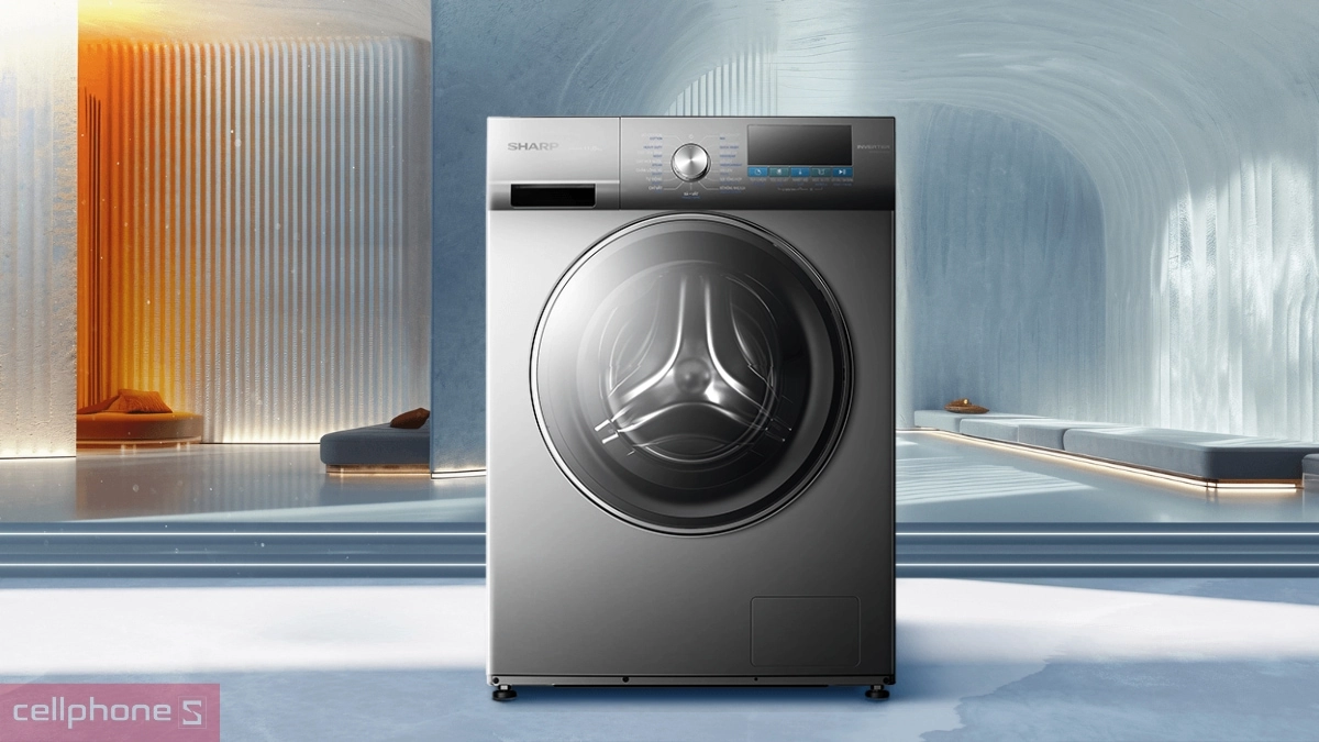 Đa dạng chế độ giặt của máy giặt Sharp Inverter 11kg (ES-FM110CB-DG)