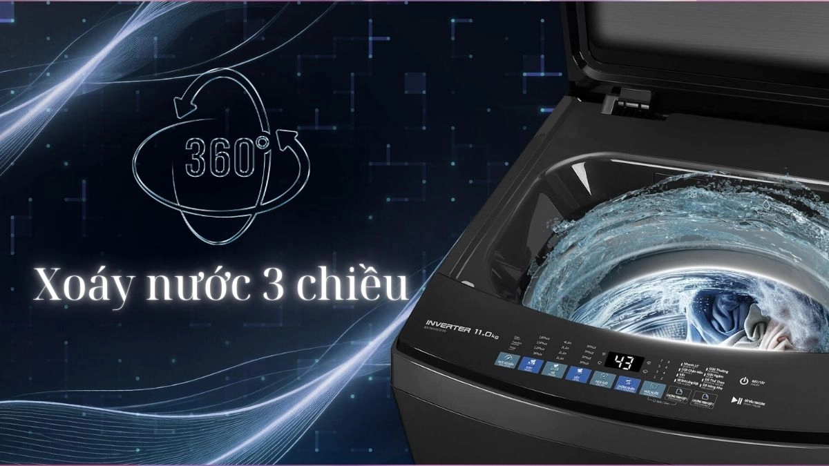 Công nghệ máy giặt Sharp Inverter 11kg ES-TM110CD-DS