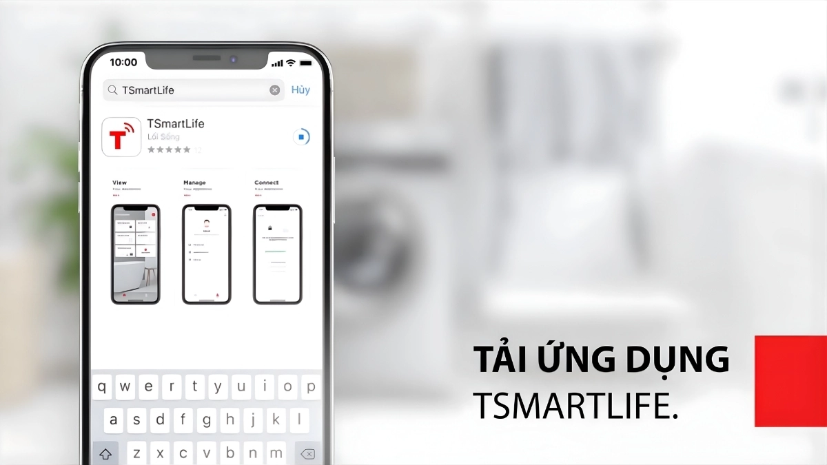 Hướng dẫn kết nối máy giặt sấy Toshiba Inverter giặt 10.5kg - sấy 7kg (TWD-T21BU115UWV(MG)) với điện thoại