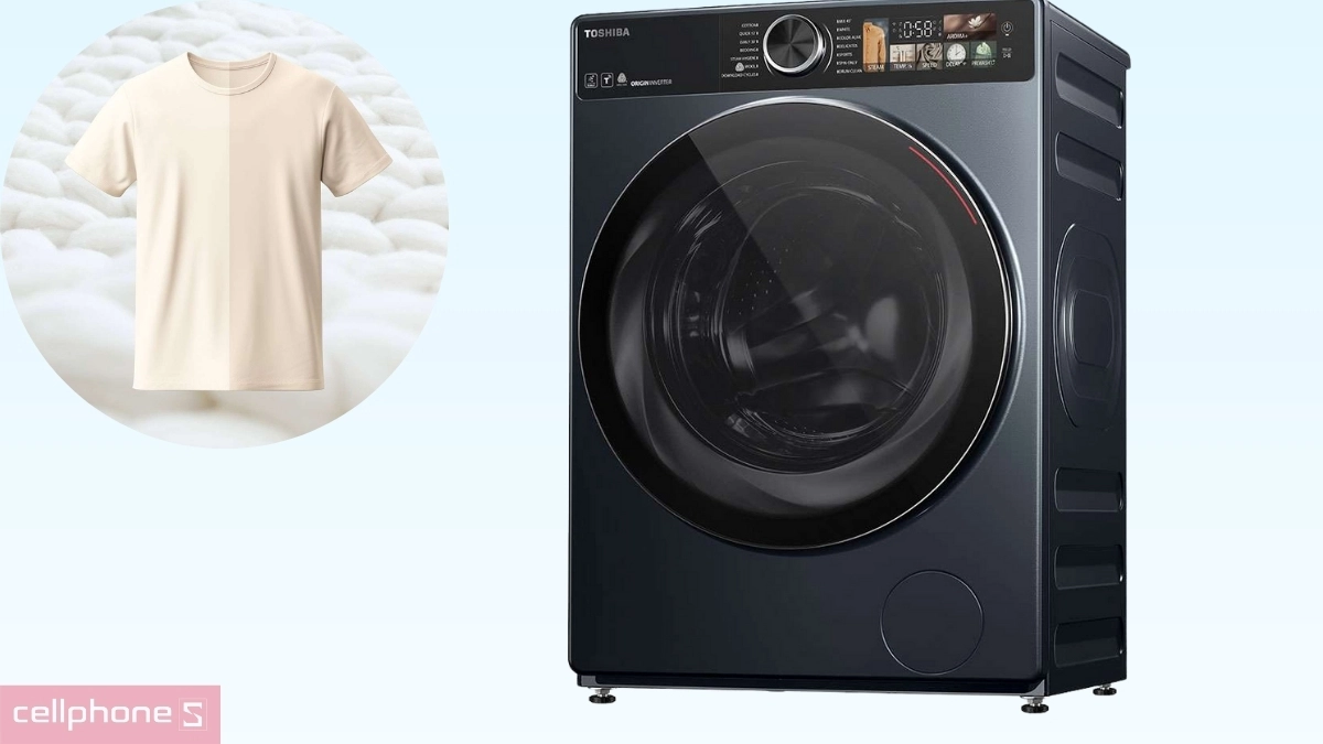 Công nghệ làm sạch máy giặt Toshiba Inverter 10.5kg TW-T25BU115MWV(MG)