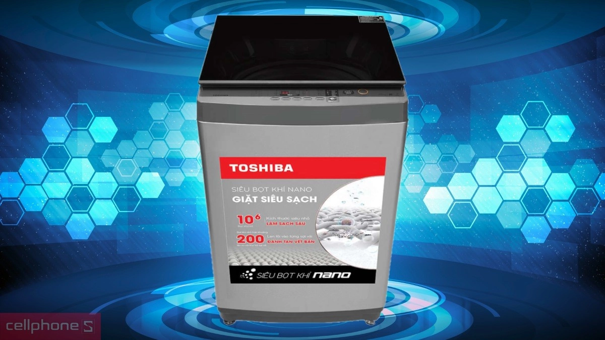 Thiết kế hiện đại, tối ưu của máy giặt Toshiba inverter 12kg AW-DUK1300KV(SG)