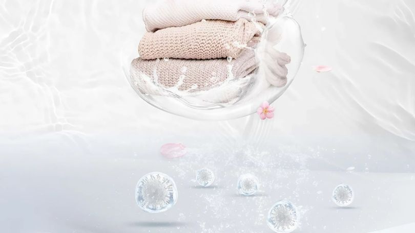 Siêu bọt khí nano làm sạch đến từng sợi vải