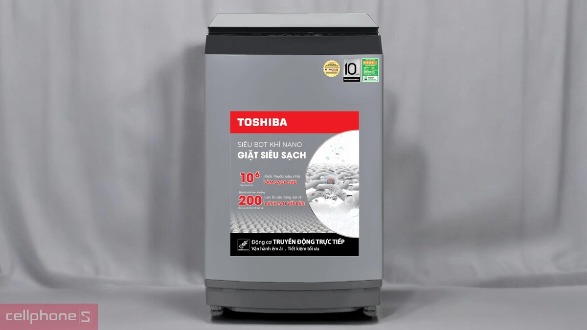Thiết kế máy giặt Toshiba Inverter 15kg (AW-DUM1600LV(SG))