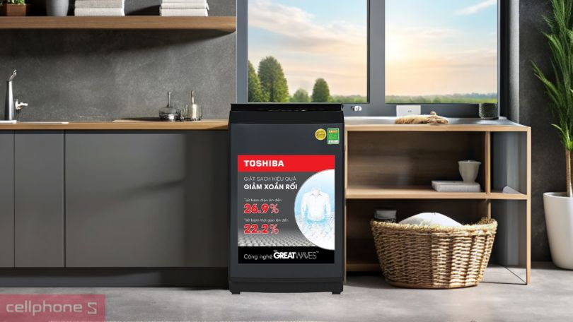 Thiết kế máy giặt Toshiba inverter 9kg AW-M1000FV(MK)