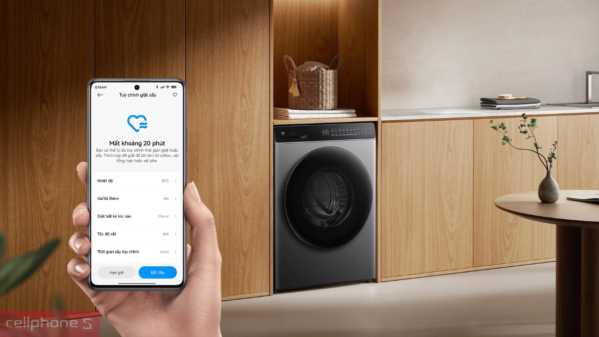 Điều khiển qua ứng dụng Xiaomi Home