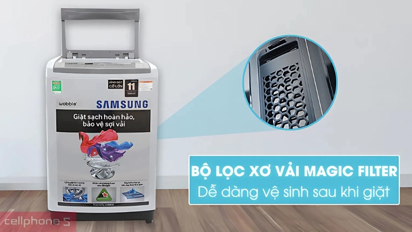 Máy giặt Samsung WA90M5120SG/SV