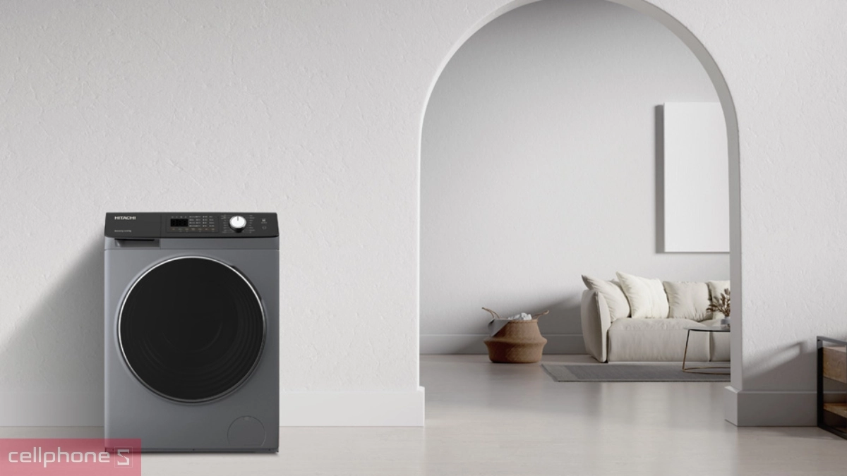 Thiết kế máy giặt sấy Hitachi Inverter 10.5 BD-D1054HVOS