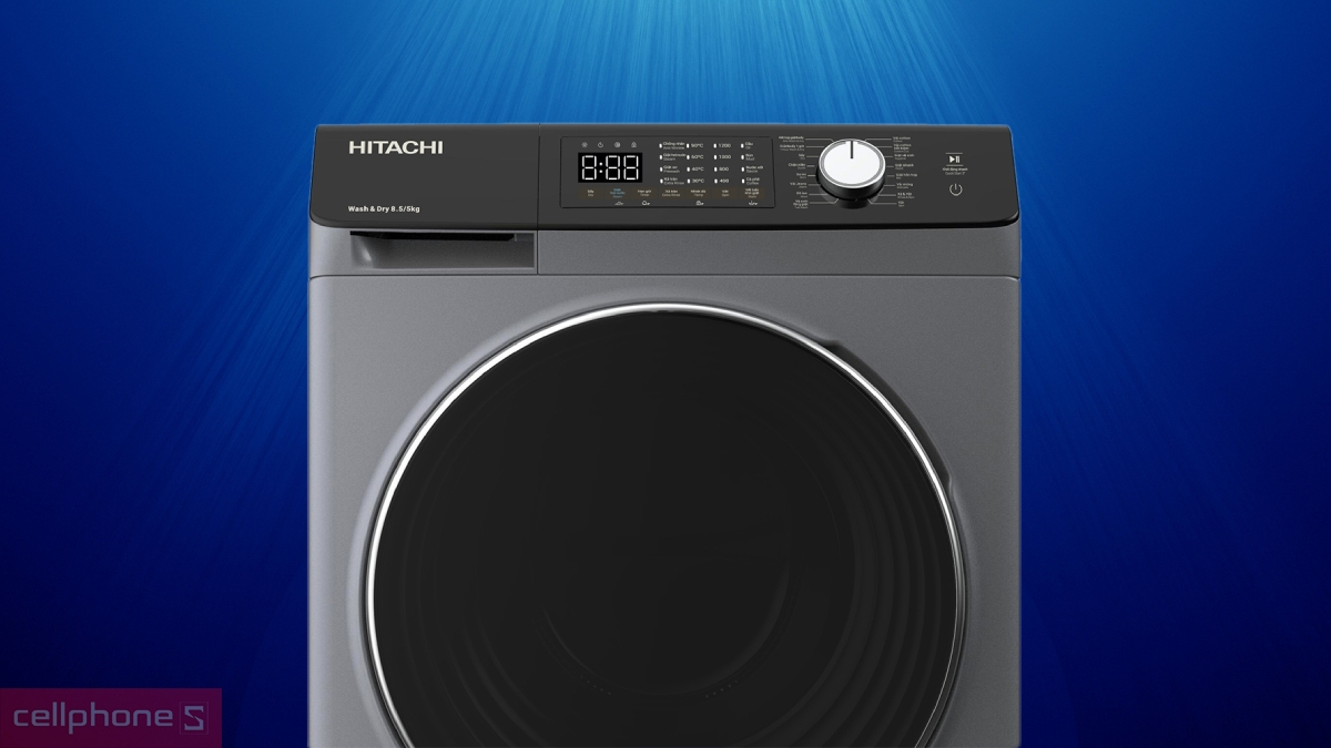 Đa dạng chương trình, tính năng thông minh của máy giặt sấy Hitachi Inverter 8.5kg BD-D852HVOS
