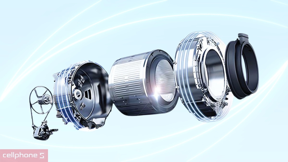 Động cơ máy giặt sấy Toshiba Inverter giặt 10.5kg - sấy 7kg (TWD-T25BZU115MWV(MG))