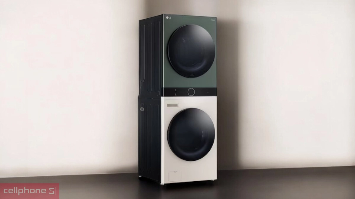 Cấu tạo tháp giặt sấy LG giặt 14kg - sấy 10kg Inverter (WT1410NHEG)