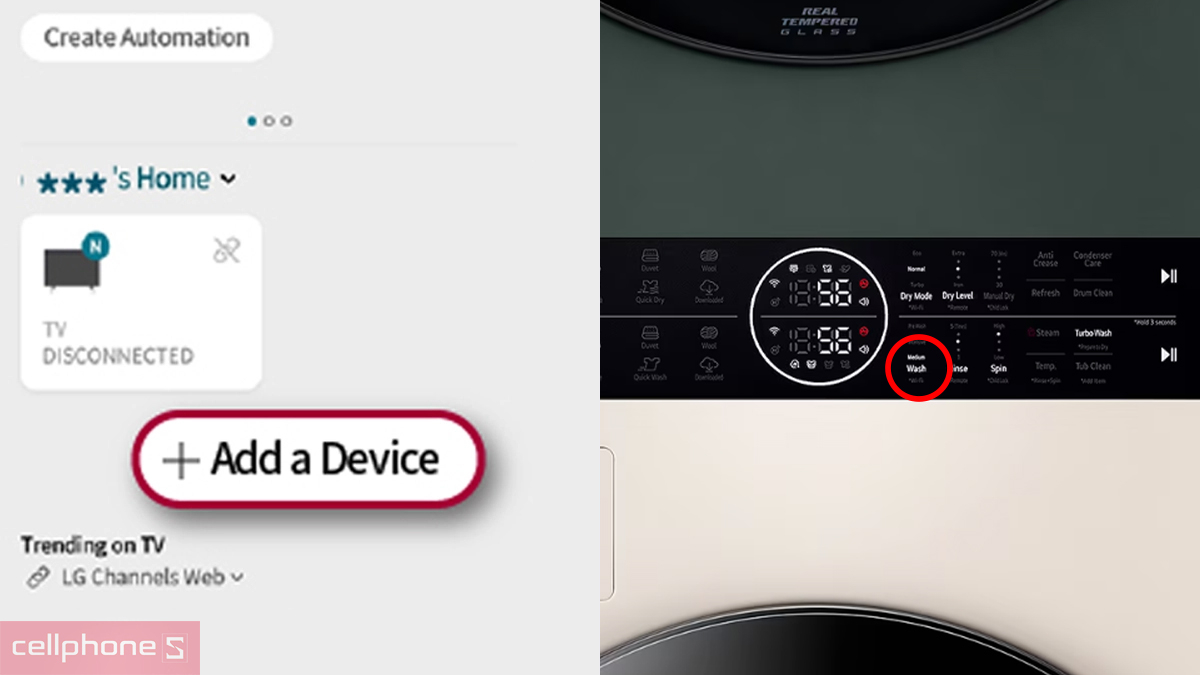 Hướng dẫn ứng dụng LQ với tháp giặt sấy LG giặt 14kg - sấy 10kg Inverter (WT1410NHEG)