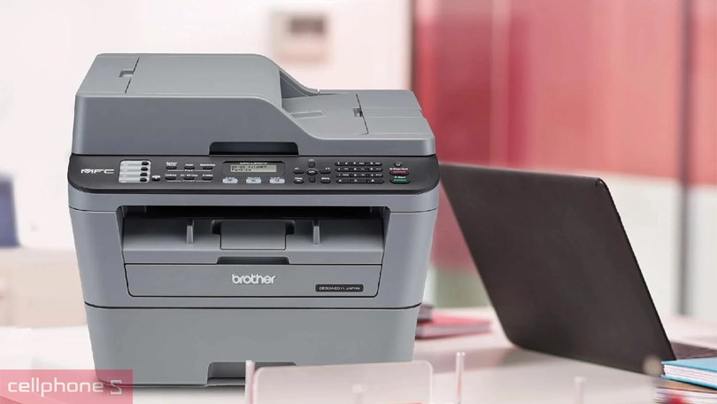 máy in Laser Brother MFC L2701D màn hình LCD hiện đại đễ điều khiển