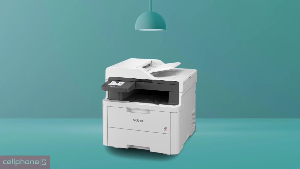 Thiết kế hiện đại, khay chứa giấy rộng rãi của máy in laser màu Brother DCP-3560CDW