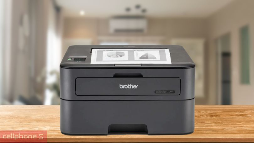 Thiết kế máy in laser trắng đen đơn năng Brother HL-L2366DW Wifi