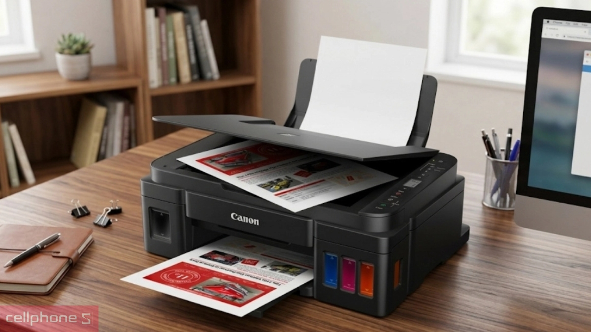Máy in Canon phun màu G3010 đa chức năng
