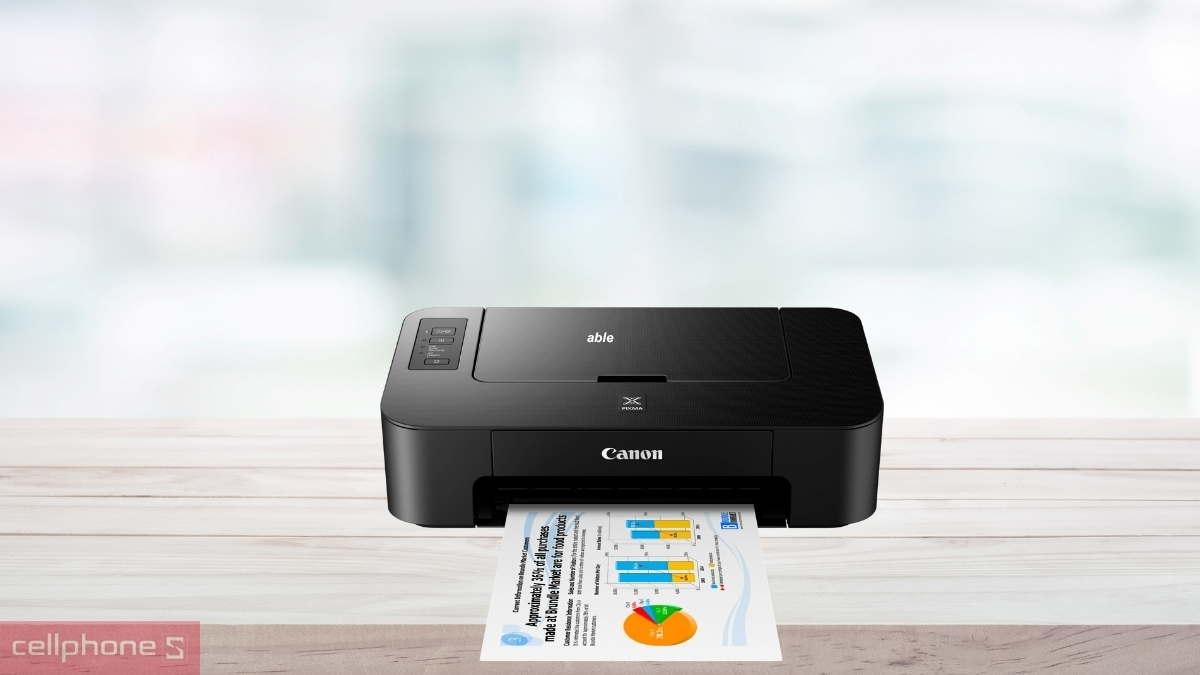 Máy in phun màu Canon TS207 hỗ trợ nhiều loại giấy