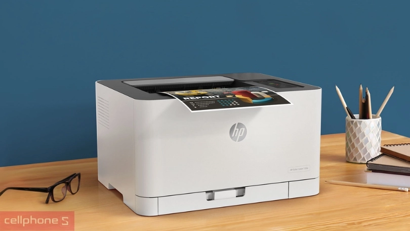 Thiết kế nhỏ gọn, sang trọng của máy in HP Color Laser 150A 4ZB94A Thiết kế nhỏ gọn, sang trọng của máy in HP Color Laser 150A 4ZB94A
