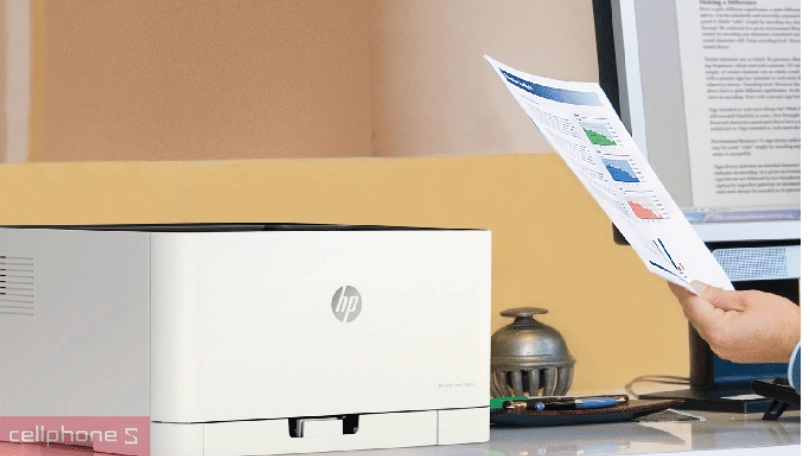 Kết nối máy in HP Color Laser 150NW 4ZB95A tiện lợi