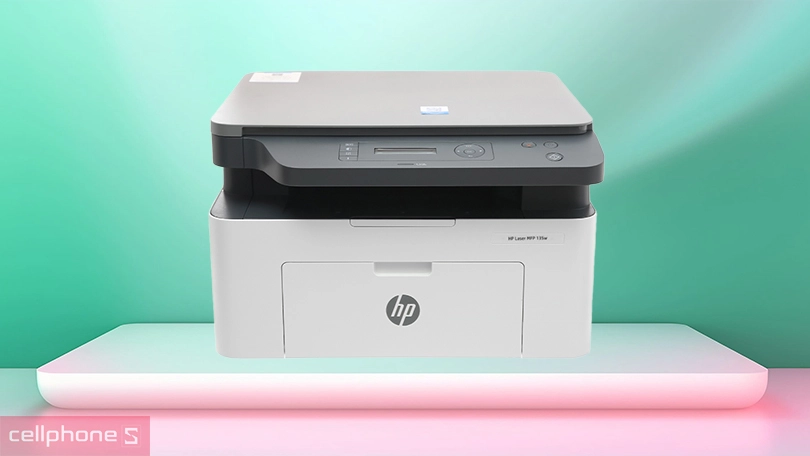 Máy in HP Laser MFP 135W đa chức năng (4ZB83A) nhỏ gọn, hiện đại