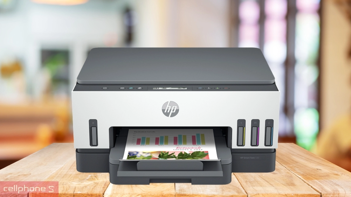 Máy in phun màu HP TANK 720 - Tiện lợi, hiệu suất cao