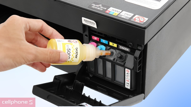 Mực in phun Brother BT5000Y - Tiết kiệm chi phí, đảm bảo chất lượng bản in