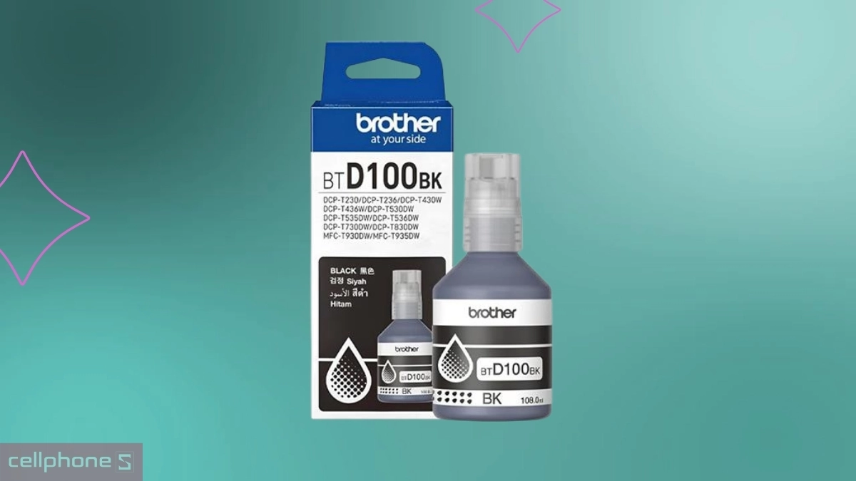 Mực in Brother BTD100BK có quy trình nạp mực đơn giản