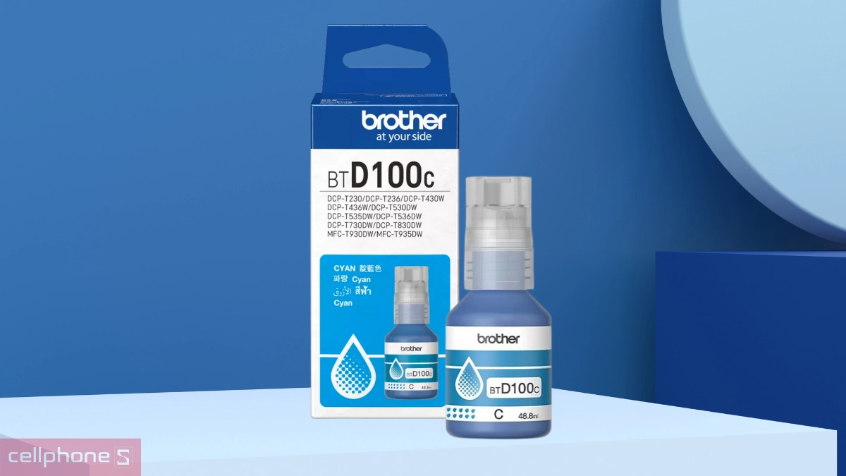 Màu mực in Brother BTD100C