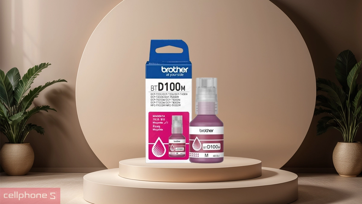 Mực in Brother BTD100M có độ chuẩn màu cao