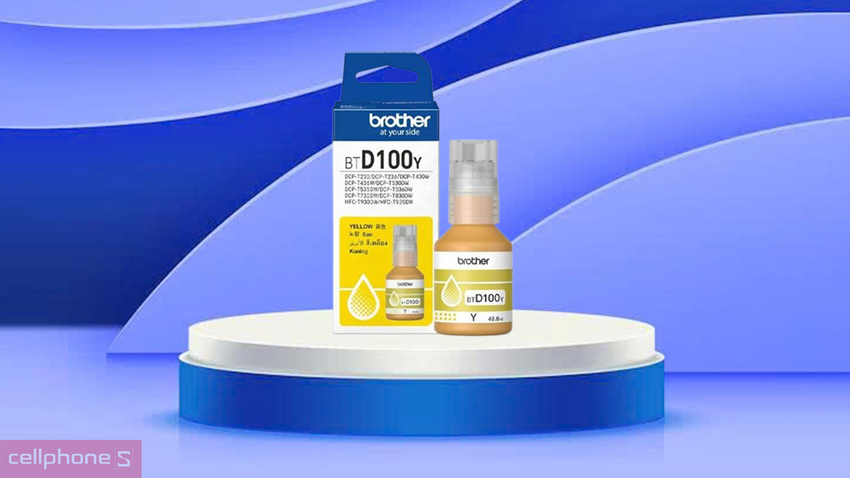 Mực in Brother BTD100Y có độ tương thích cao