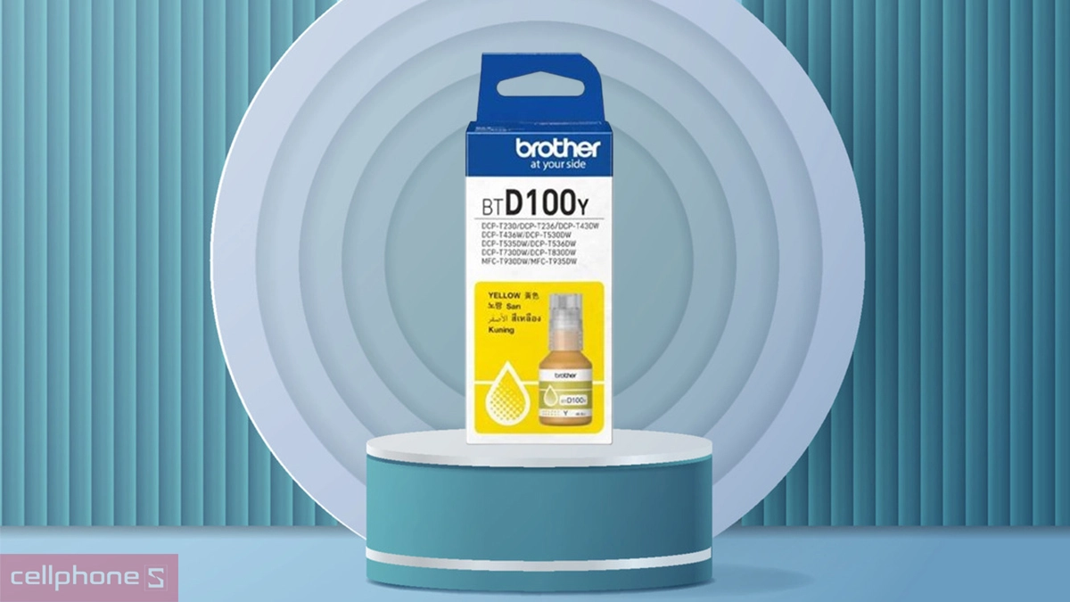 Mực in Brother BTD100Y có hiệu suất in cao